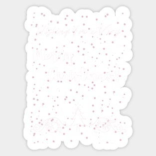 Christmas Greetings 2- Xmas Snow Decor Pattern Sticker